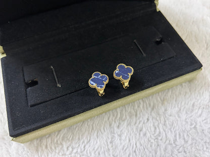 [⭐moonlume]CLOVER PIETERSITE MEDIUM STUD EARRINGS