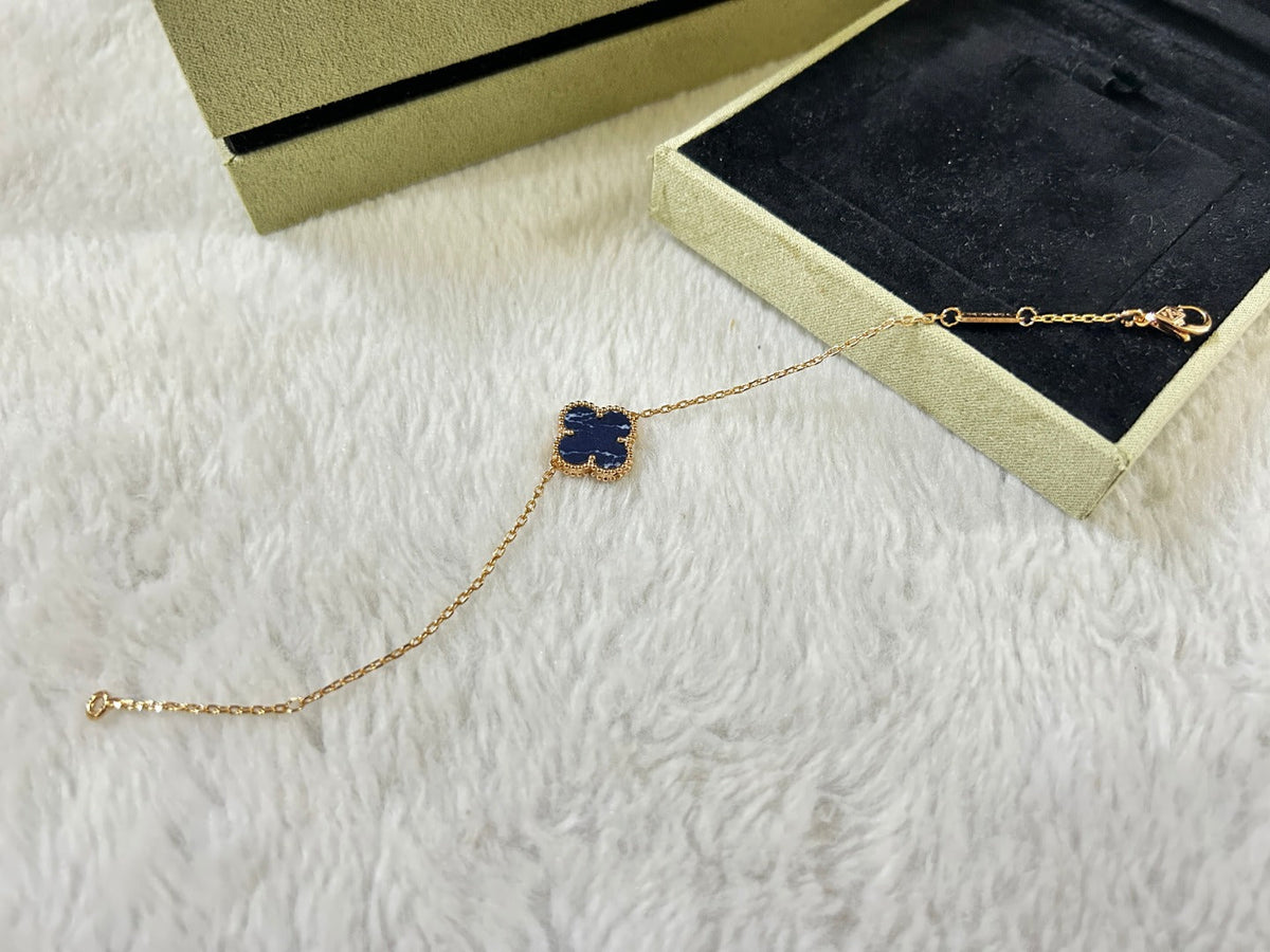 [⭐moonlume]CLOVER 1 MOTIF PIETERSITE BRACELET