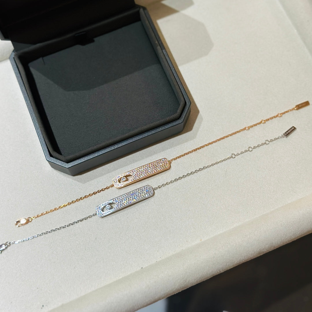 [⭐moonlume]MOVE CLASSIQUE DIAMOND PAVED BRACELET