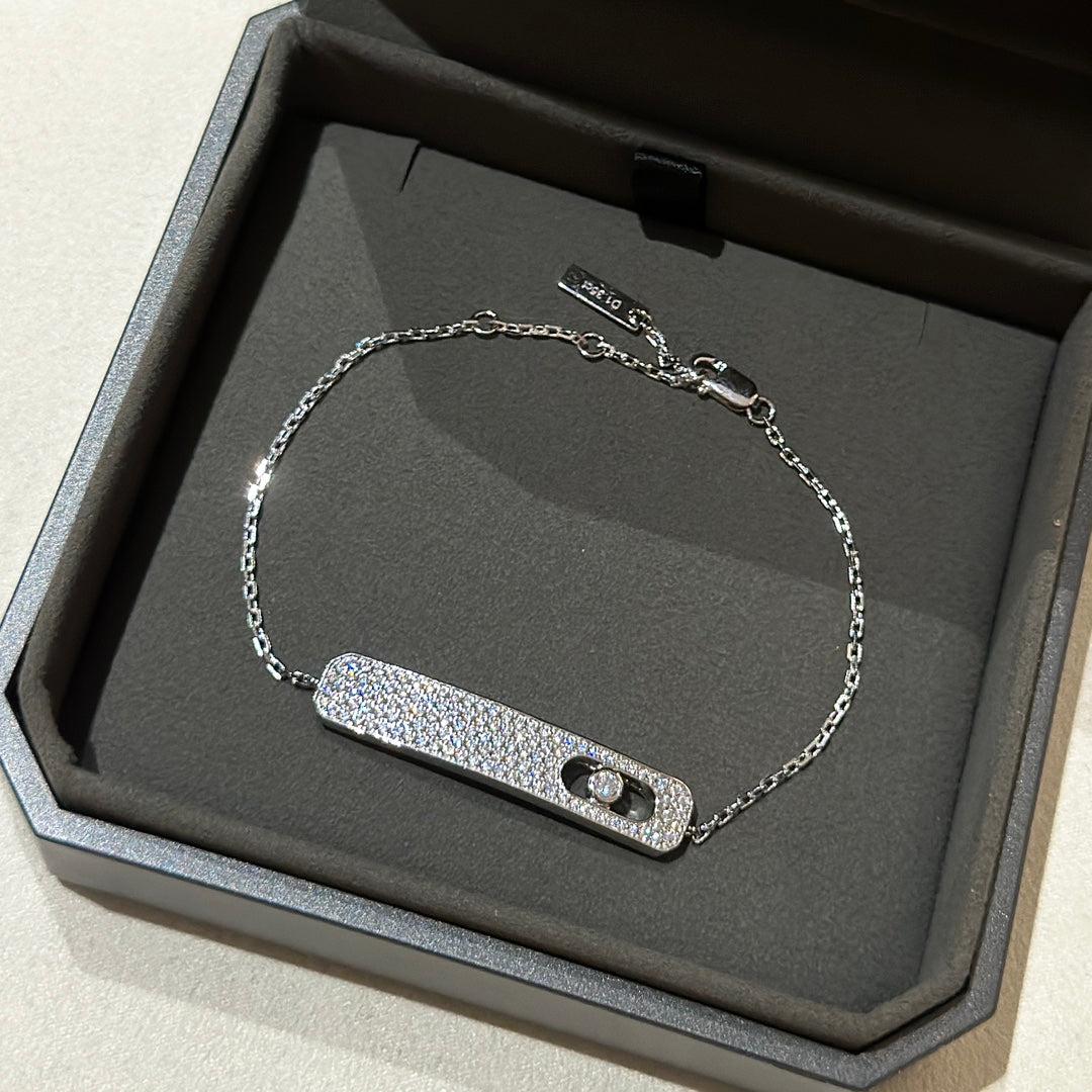 [⭐moonlume]MOVE CLASSIQUE DIAMOND PAVED BRACELET