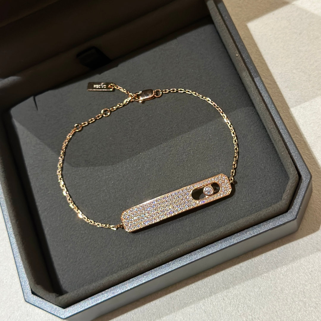 [⭐moonlume]MOVE CLASSIQUE DIAMOND PAVED BRACELET