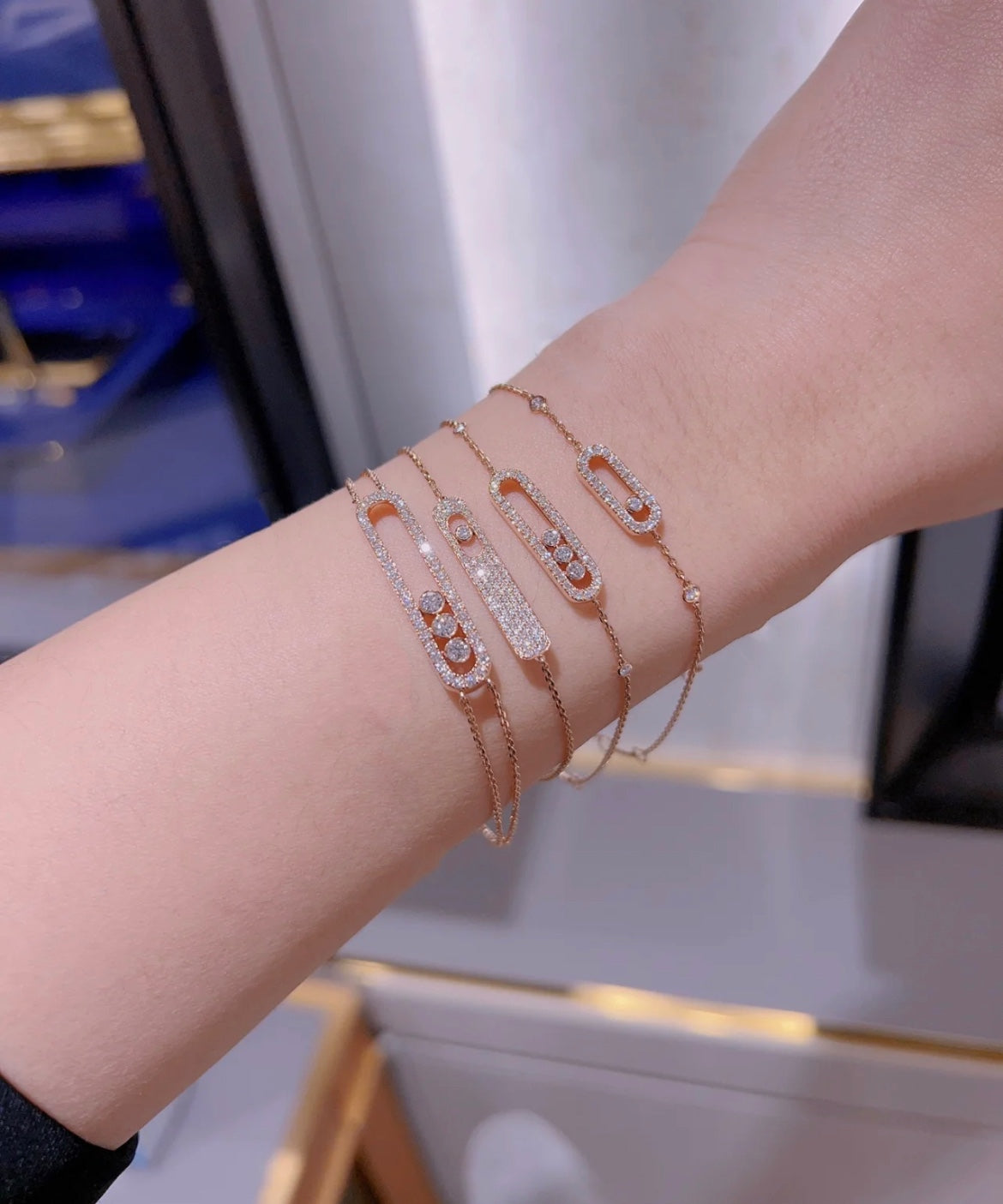 [⭐moonlume]MOVE CLASSIQUE DIAMOND PAVED BRACELET