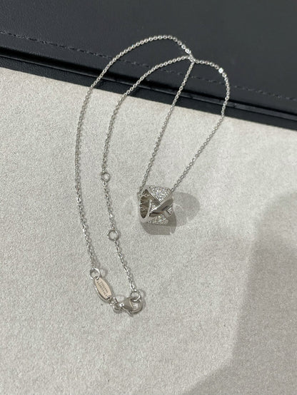 [⭐moonlume]LIENS EVIDENCE DIAMOND PAVED NECKLACE
