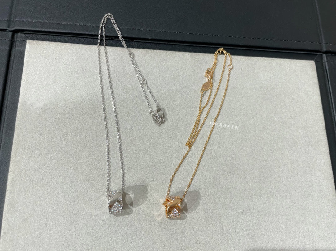 [⭐moonlume]LIENS EVIDENCE DIAMOND PAVED NECKLACE