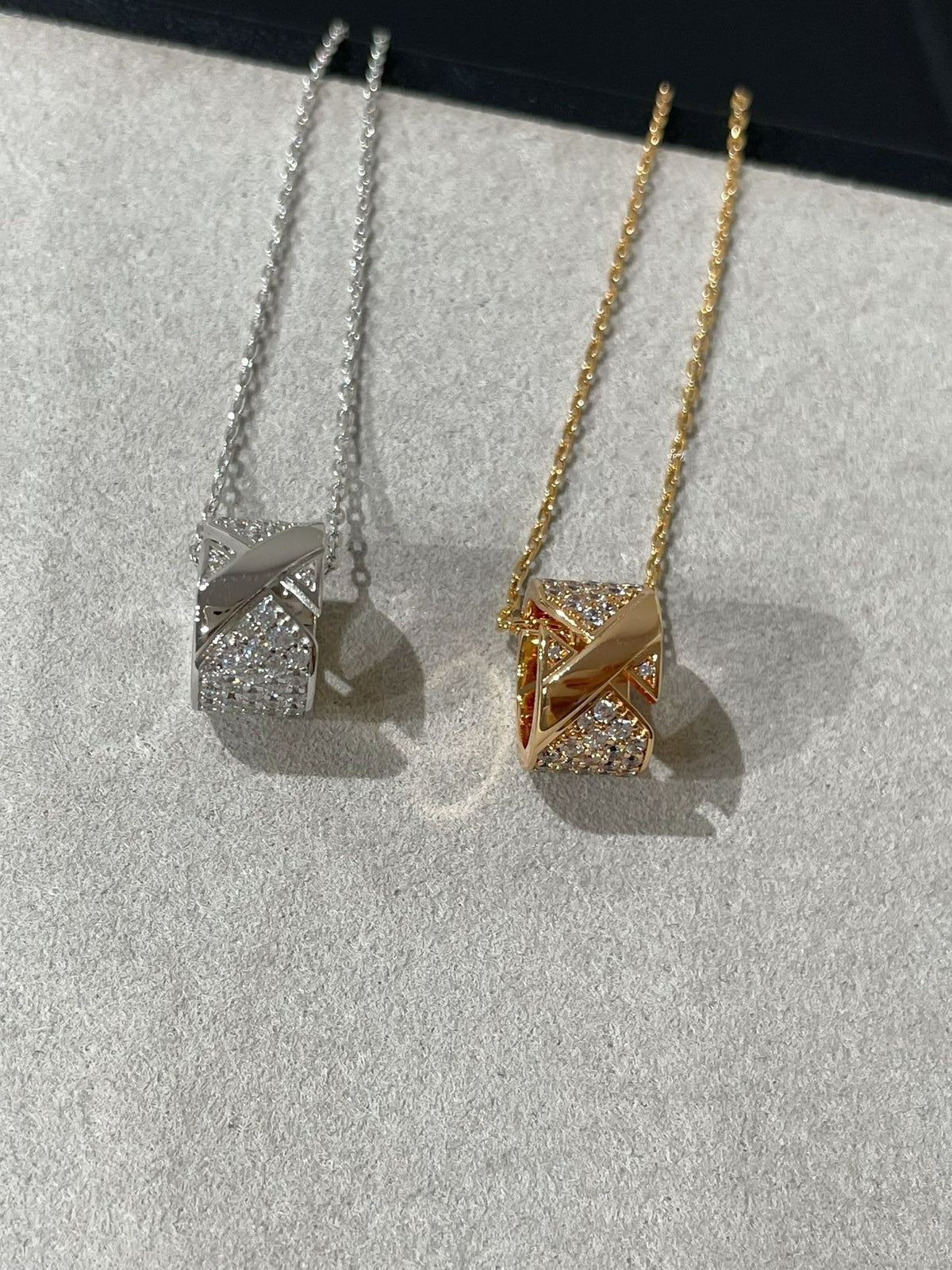 [⭐moonlume]LIENS EVIDENCE DIAMOND PAVED NECKLACE