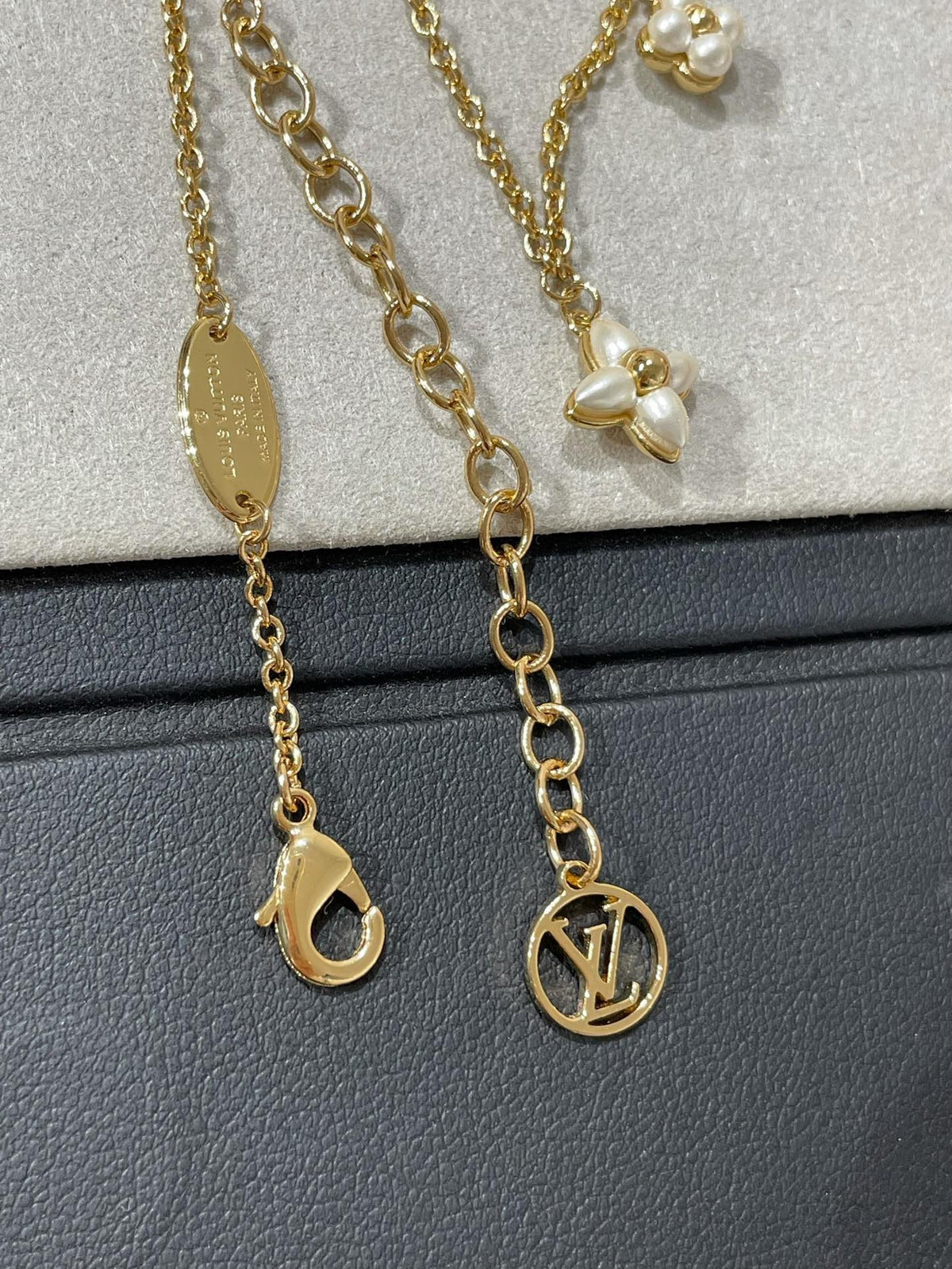 [⭐moonlume]FLOWERGRAM GOLD MOP DOUBLE ROW NECKLACE