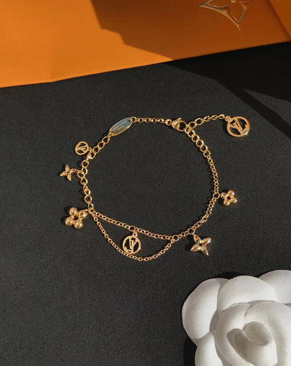 [⭐moonlume]BLOOMING PINK GOLD MOP BRACELET