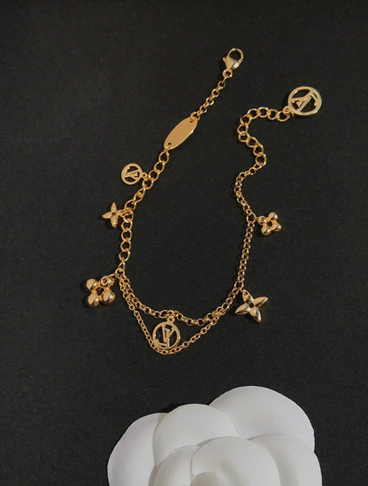 [⭐moonlume]BLOOMING PINK GOLD MOP BRACELET