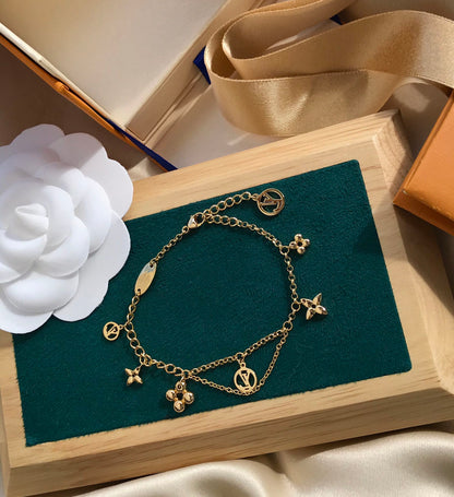 [⭐moonlume]BLOOMING PINK GOLD MOP BRACELET