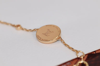 [⭐moonlume]STAR AND SUN 4 MOTIF PINK GOLD MALACHITE BRACELET