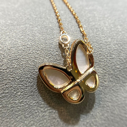 [⭐moonlume]BUTTERFLY MOP DIAMOND NECKLACE