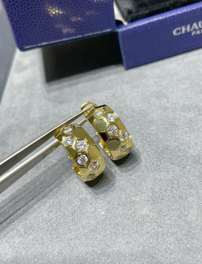[⭐moonlume]BEE LOVE DIAMOND HOOP EARRINGS