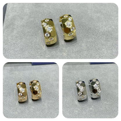 [⭐moonlume]BEE LOVE DIAMOND HOOP EARRINGS