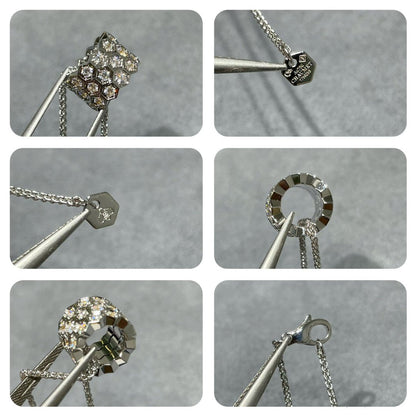 [⭐moonlume]BEE LOVE DIAMOND PAVED 3 ROW NECKLACE