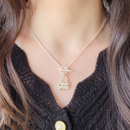 [⭐moonlume]CONSTANCE PEDANT SILVER NECKLACE