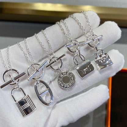 [⭐moonlume]CONSTANCE PEDANT SILVER NECKLACE