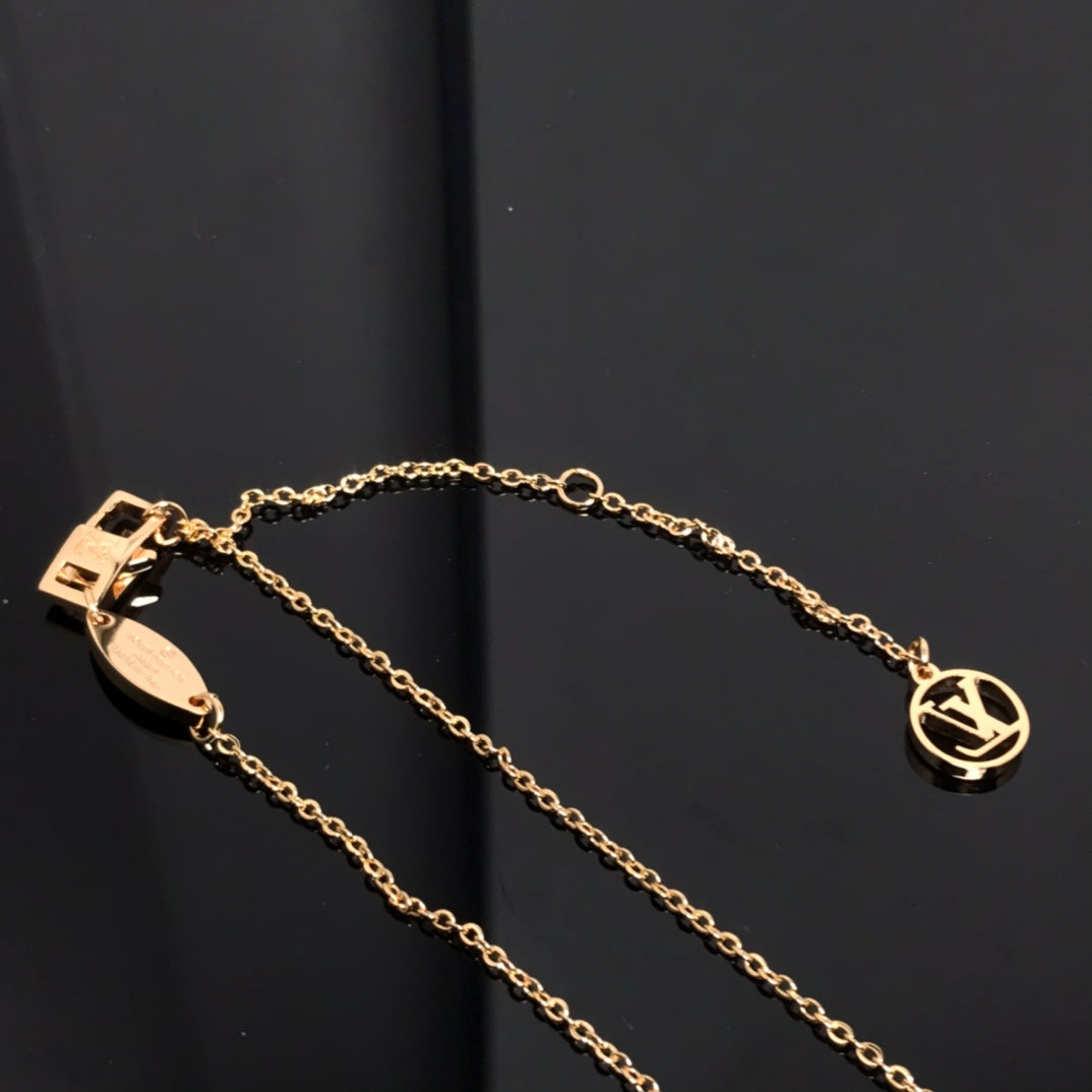 [⭐moonlume]COLOR BLOSSOM PINK MOP SUN GOLD NECKLACE