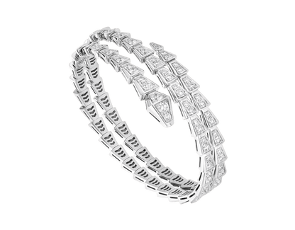 [⭐moonlume]SERPENTI BRACELET SILVER DIAMOND DOUBLE ROW