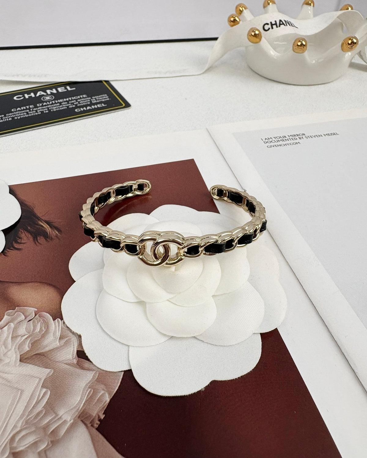 [⭐moonlume]Double C Open Bangle