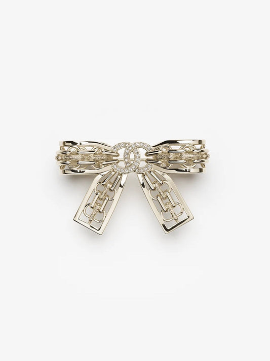 [⭐moonlume]25K Hollow Bow Brooch