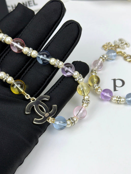 [⭐moonlume]26C New Spring Collection Colorful Transparent Resin Necklace