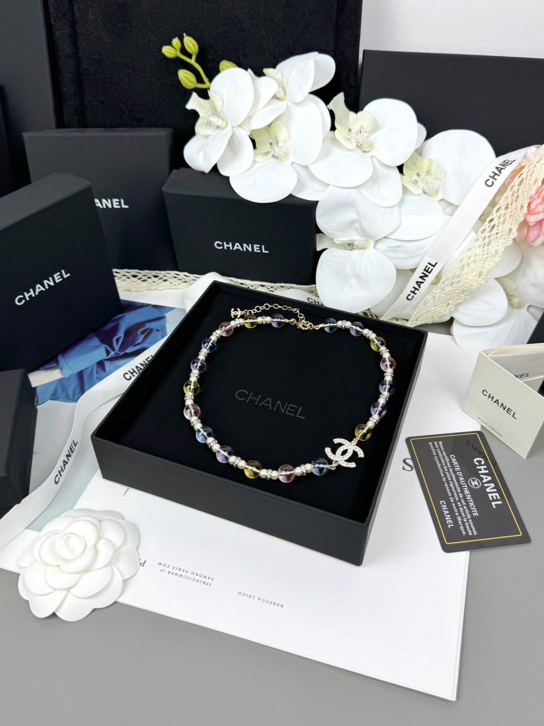 [⭐moonlume]26C New Spring Collection Colorful Transparent Resin Necklace