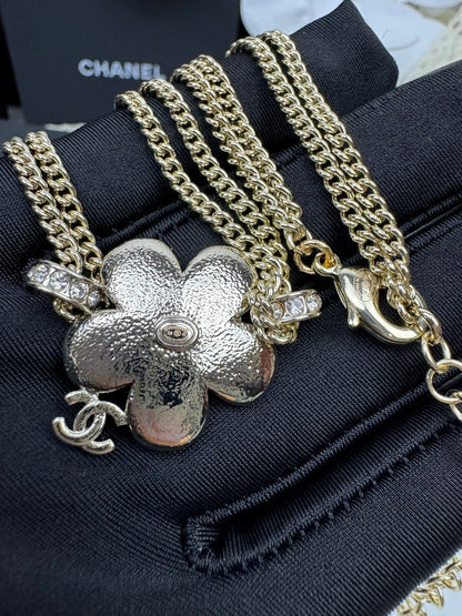 [⭐moonlume]New Blue Floral Double-Layer Necklace