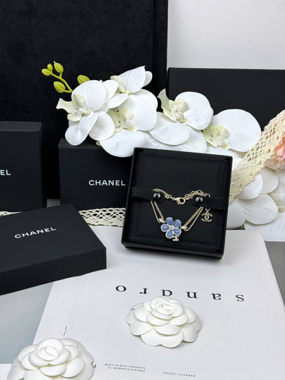 [⭐moonlume]VOLTE New Blue Floral Double-Layer Bracelet