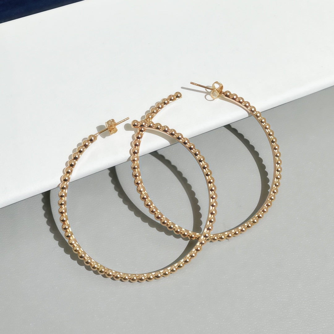 [⭐moonlume]SMOOTH BEAD STUD EARRINGS