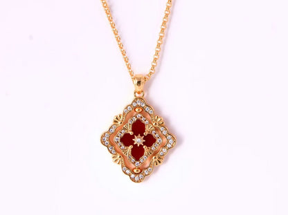 [⭐moonlume] B.C.L ENAMEL ROTATING SINGLE-DIAMOND NECKLACE（Various colors）