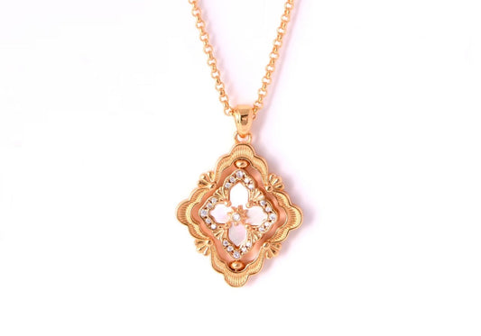 [⭐moonlume] B.C.L ENAMEL ROTATING SINGLE-DIAMOND NECKLACE（Various colors）