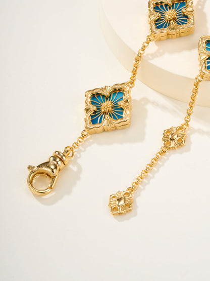 [⭐moonlume]B.C.L ENAMELED Five-Flower Bracelet（Various Colors)