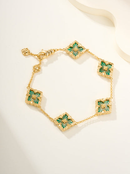[⭐moonlume]B.C.L ENAMELED Five-Flower Bracelet（Various Colors)