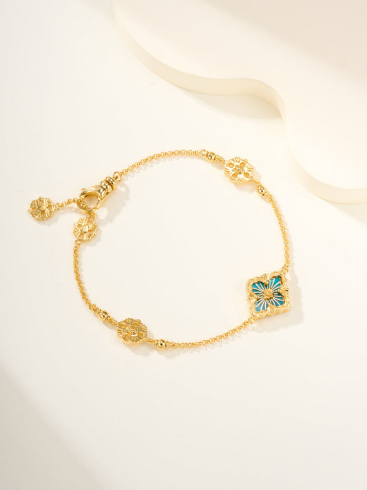 [⭐moonlume]B.C.L ENAMELED One-Flower Bracelet（Various Colors)
