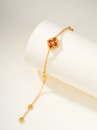 [⭐moonlume]B.C.L ENAMELED One-Flower Bracelet（Various Colors)
