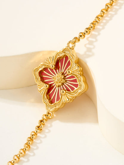 [⭐moonlume]B.C.L ENAMELED One-Flower Bracelet（Various Colors)