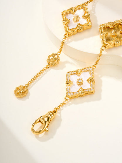 [⭐moonlume]B.C.L ENAMELED Five-Flower Bracelet（Various Colors) BIG SIZE