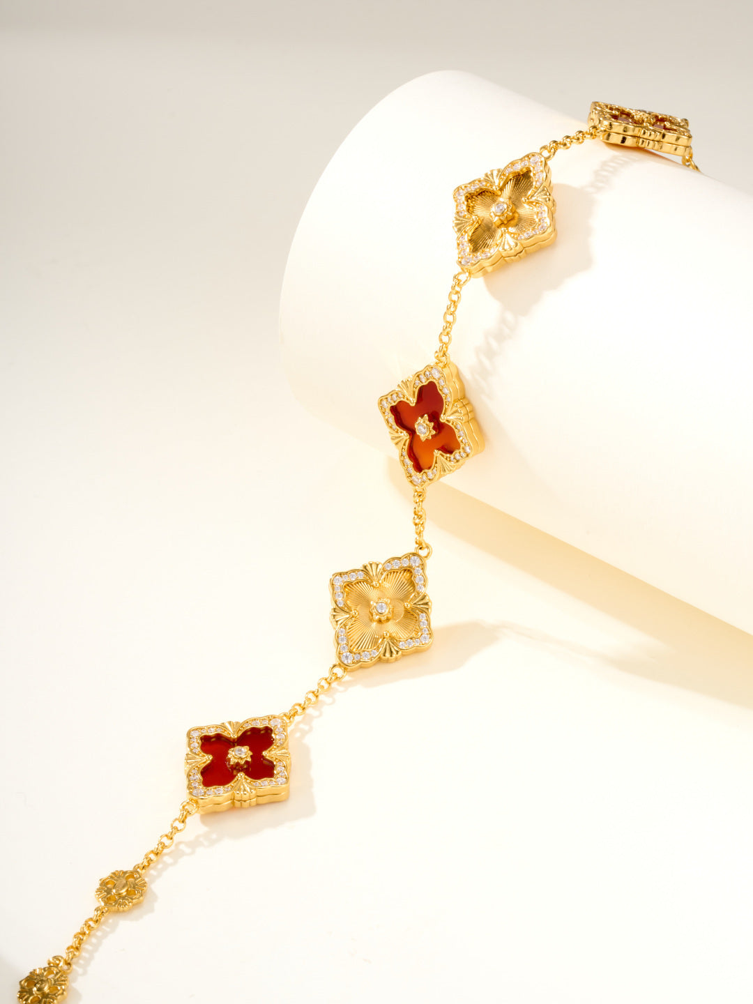 [⭐moonlume]B.C.L ENAMELED Five-Flower Bracelet（Various Colors) BIG SIZE