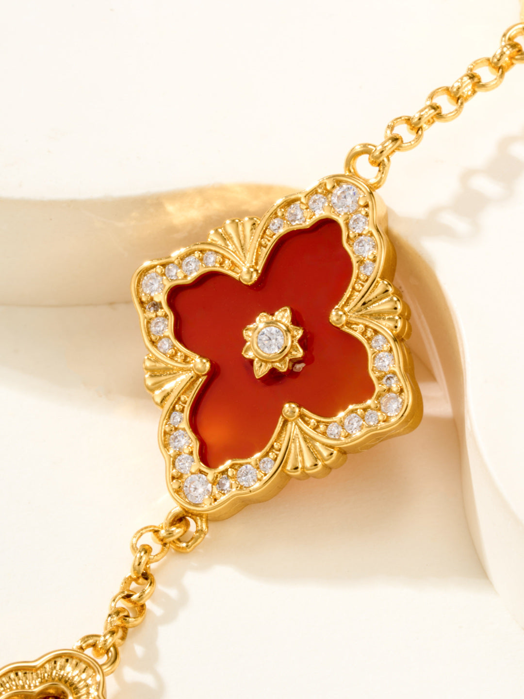 [⭐moonlume]B.C.L ENAMELED Five-Flower Bracelet（Various Colors) BIG SIZE