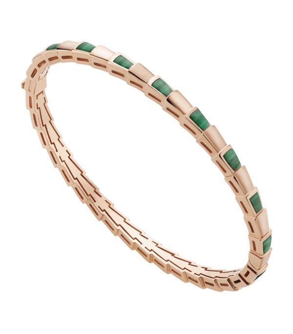 [⭐moonlume]SERPENTI BRACELET PINK GOLD MALACHITE