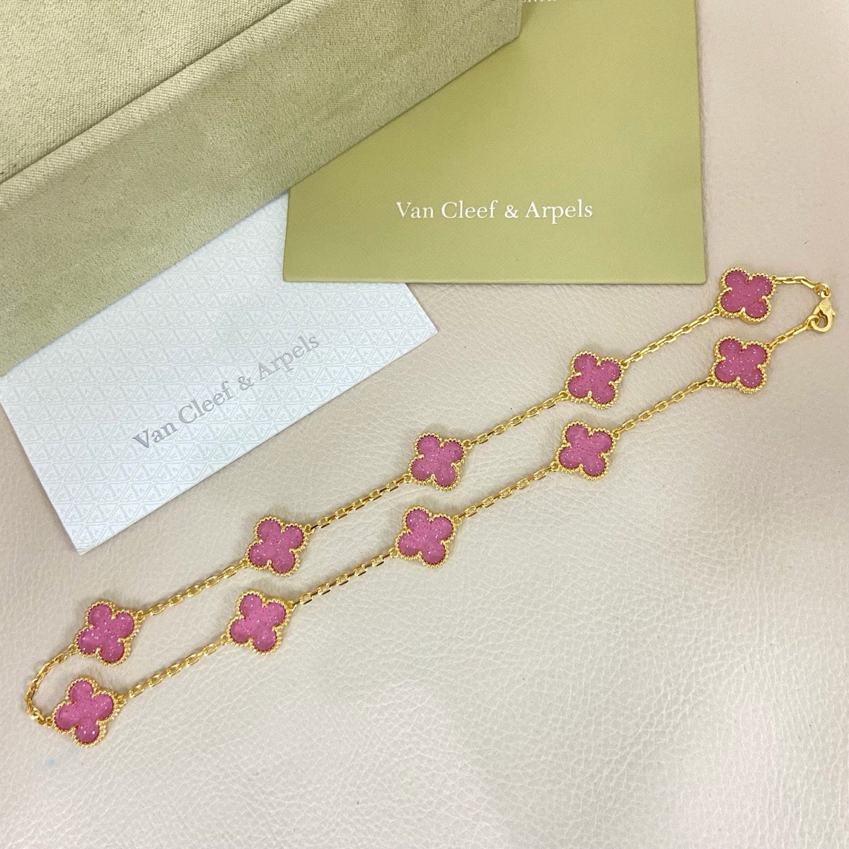 [⭐moonlume]CLOVER 10 MOTIFS  NEW BUBBLE PINK ENAMEL