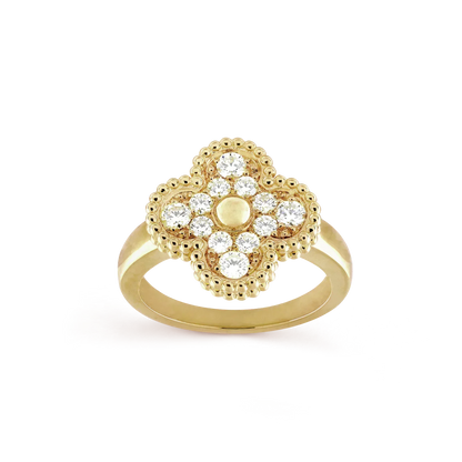 [⭐moonlume]CLOVER DIAMOND RING