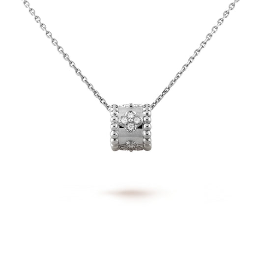[⭐moonlume]PERLEE PEDANT SIVLER DIAMOND NECKLACE