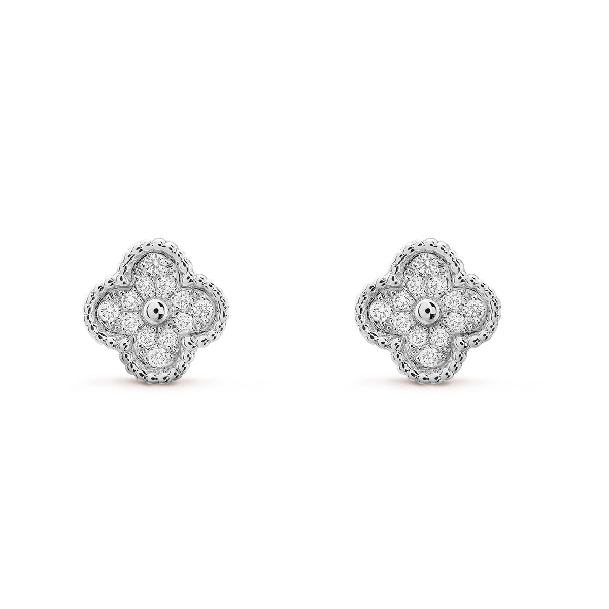 [⭐moonlume]CLOVER MINI DIAMOND STUD EARRINGS