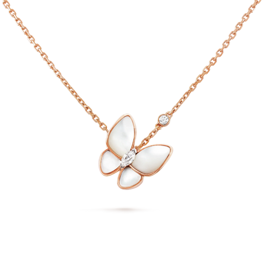 [⭐moonlume]BUTTERFLY MOP DIAMOND NECKLACE