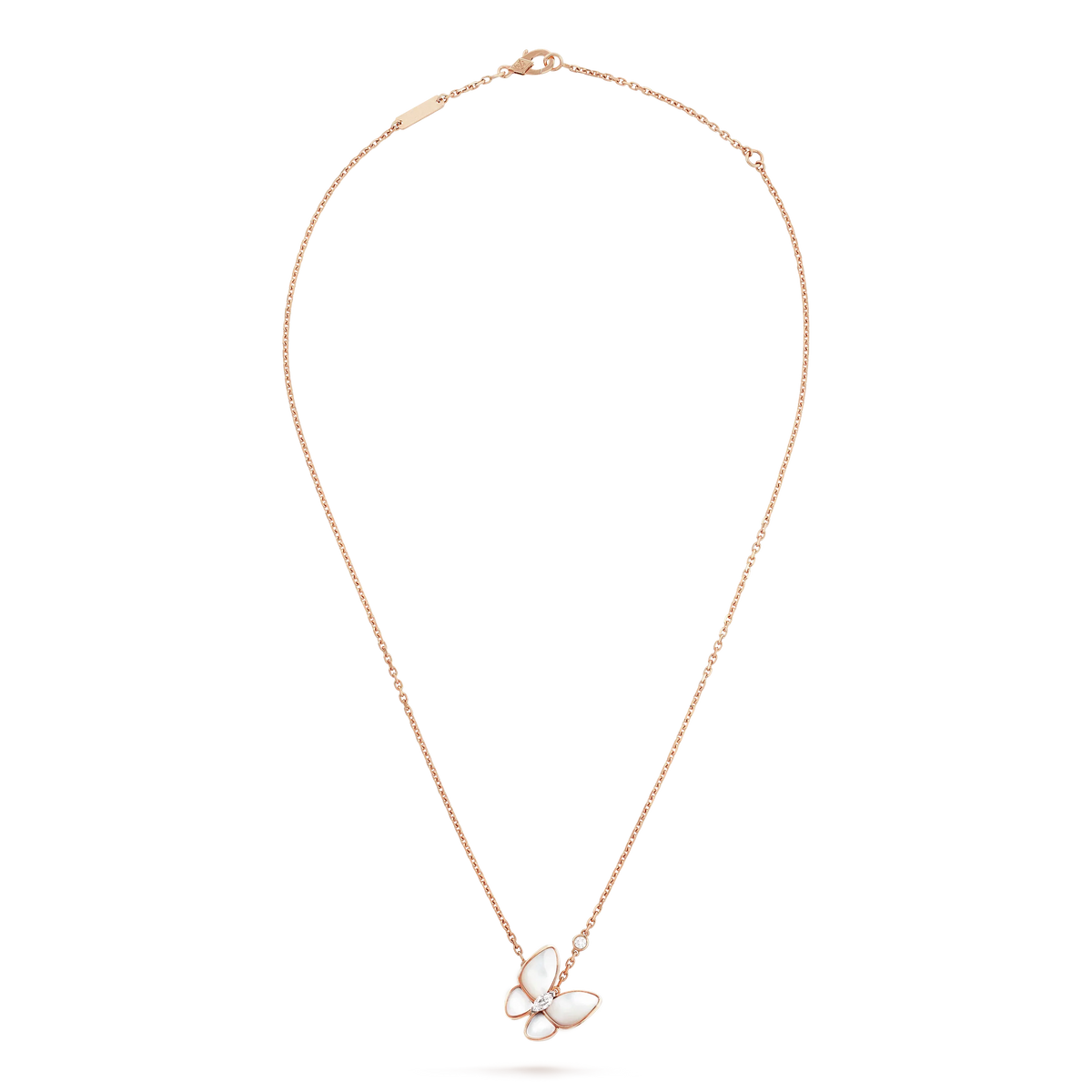[⭐moonlume]BUTTERFLY MOP DIAMOND NECKLACE