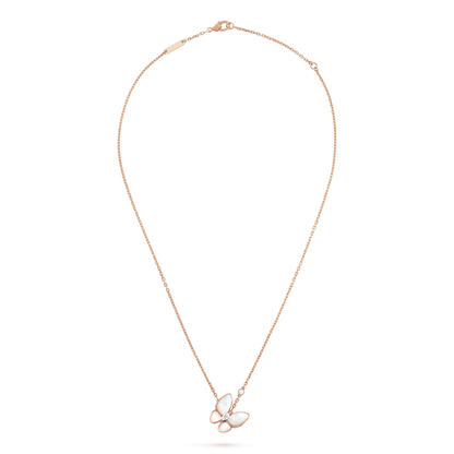 [⭐moonlume]BUTTERFLY MOP DIAMOND NECKLACE
