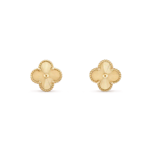 [⭐moonlume]CLOVER MINI 9.5MM LASER EARRINGS