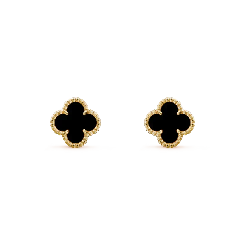 [⭐moonlume]CLOVER MINI 9.5MM BLACK MOP EARRINGS