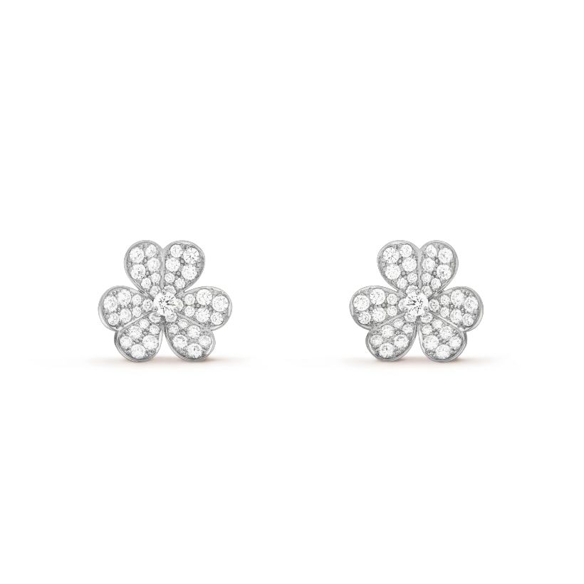 [⭐moonlume]CLOVER COMOS DIAMOND EARRINGS SILVER